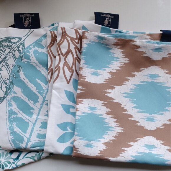 Phantoscope Decorative Pillow Covers | Set of 4 | 18x18 | Leaf Print - Picture 3 of 5